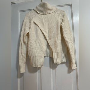 Madewell cream sweater XS with open back